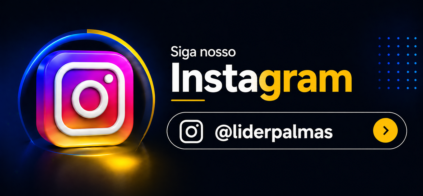 Botão do Instagram da Líder Palmas Refrigeração