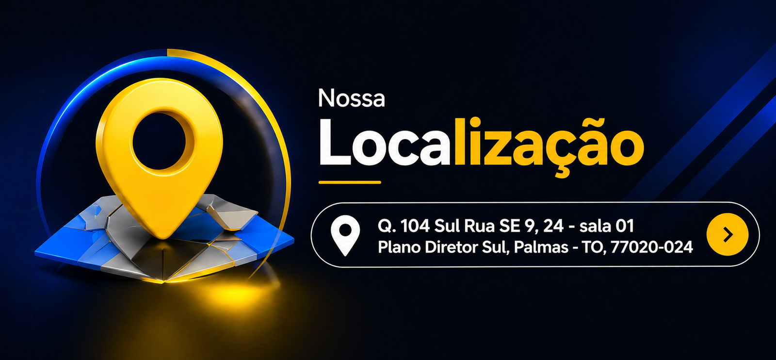Botão de localização da Líder Palmas Refrigeração