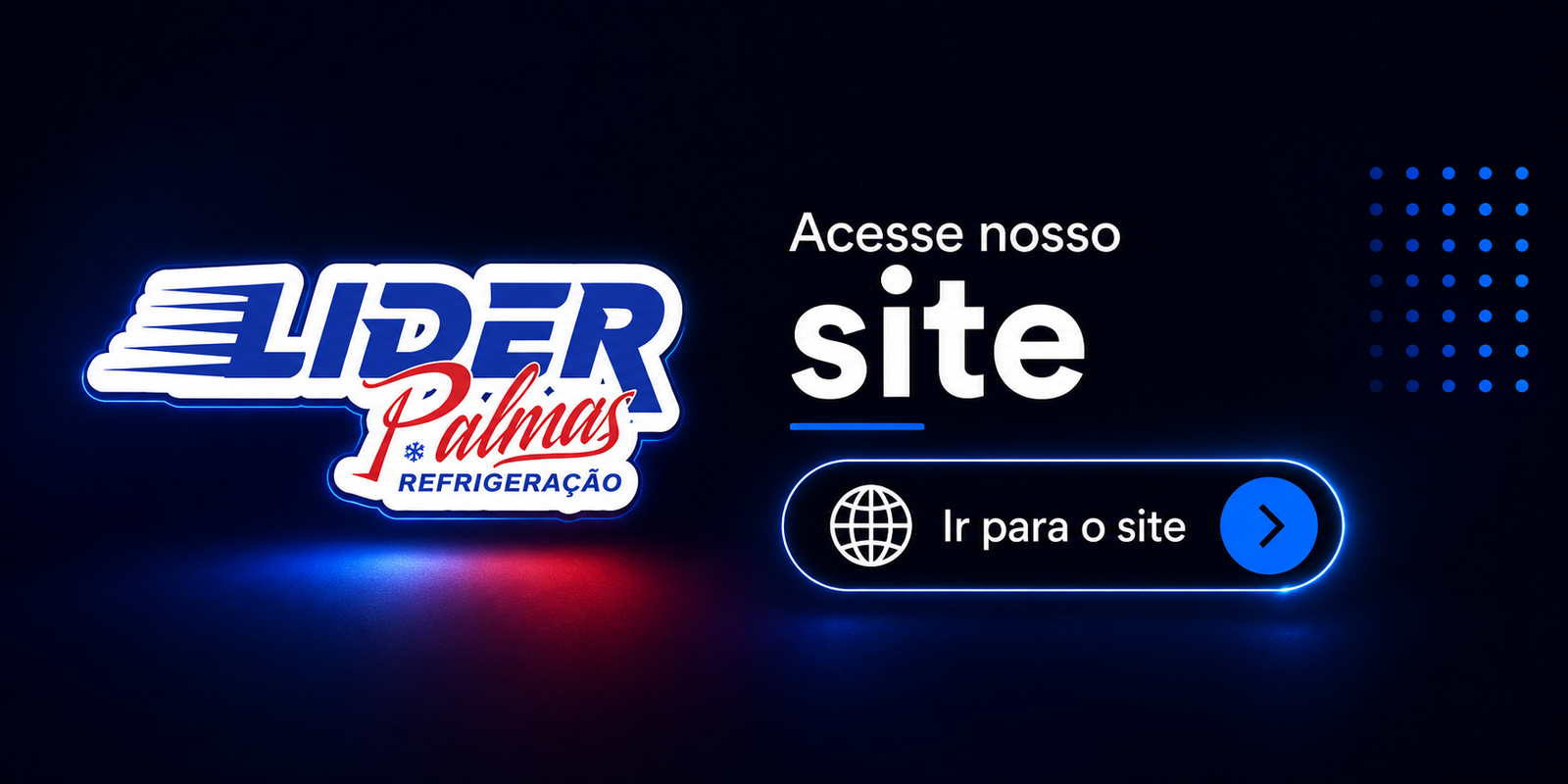 Botão para acessar o site da Líder Palmas Refrigeração